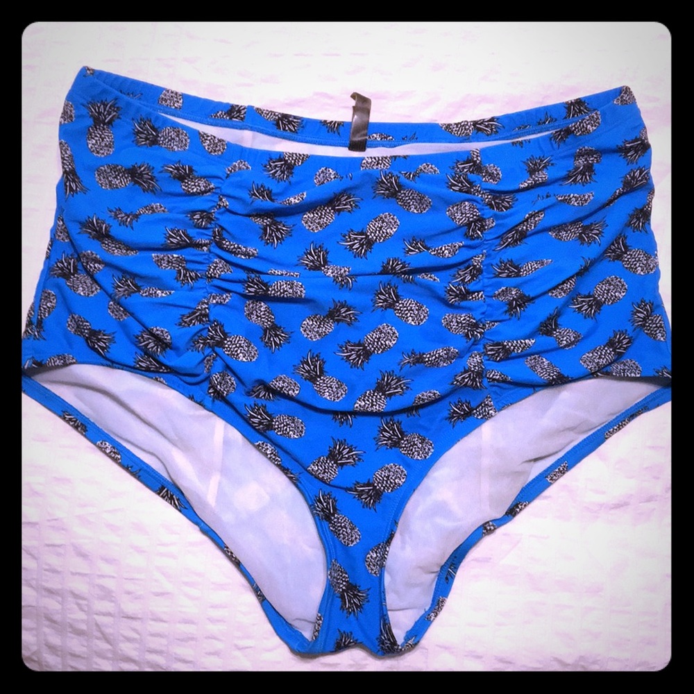 Torrid pineapple high waist swimsuit bottoms